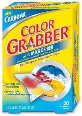 image:imageCarbona Color Grabber Protects Laundry from Color Runs or Bleeds Mix Whites amp Colors inWash Dye Grabbing Sheets 30 Count Per Box 3 Pack30 Count Pack of 4