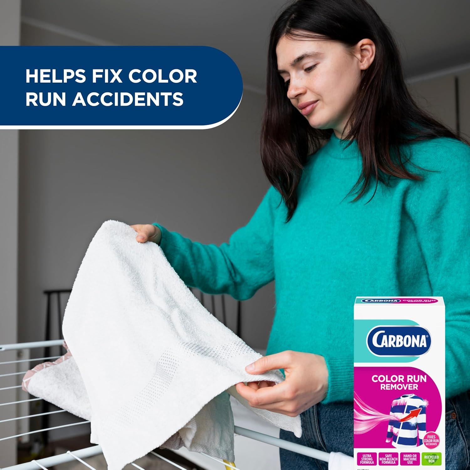 image:imageCarbona Color Run Remover Powerful Color Bleed Eliminator Fixes Color Run Accidents 26 Oz 2 Pack26 Ounce Pack of 1