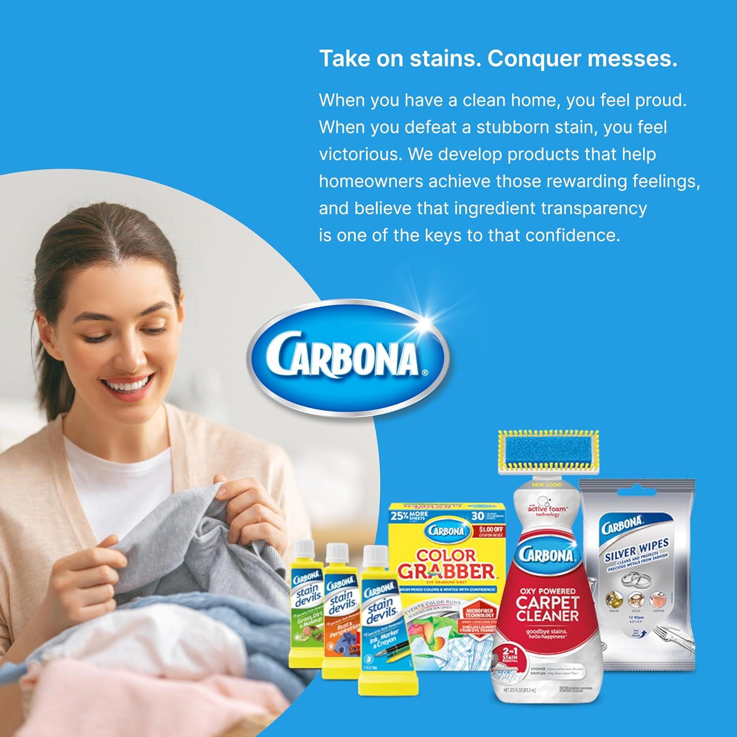 image:imageCarbona Laundry Detergent Sheets EcoFriendly Washing Detergent Up to 50 Loads 25 Sheets Stain Remover No Perfume or Dyes Free amp ClearFree Clear
