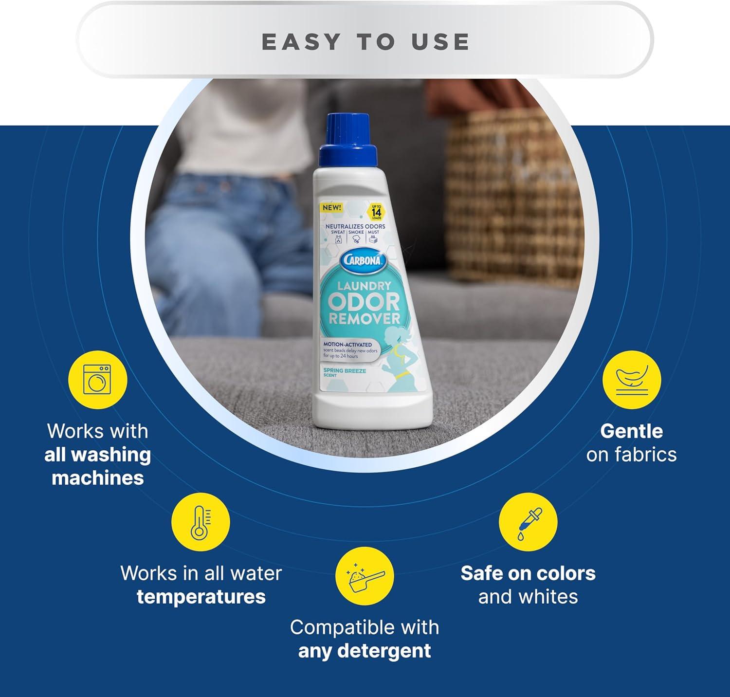 image:imageCarbona Laundry Odor Remover 168oz Spring Breeze Scent