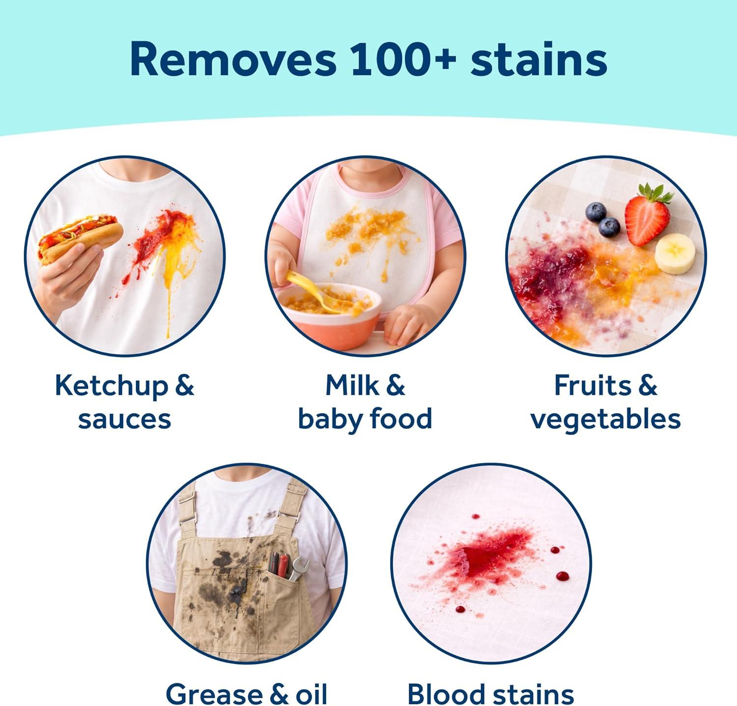 image:imageCarbona Laundry Stain Scrubber BioEnzyme Stain Remover Eliminates Fat Oil Blood Milk Fruit Ketchup Vegetables amp Baby Food Stains Save On Skin amp Washable Fabrics 3 Pack84 Fl Oz Pack of 1