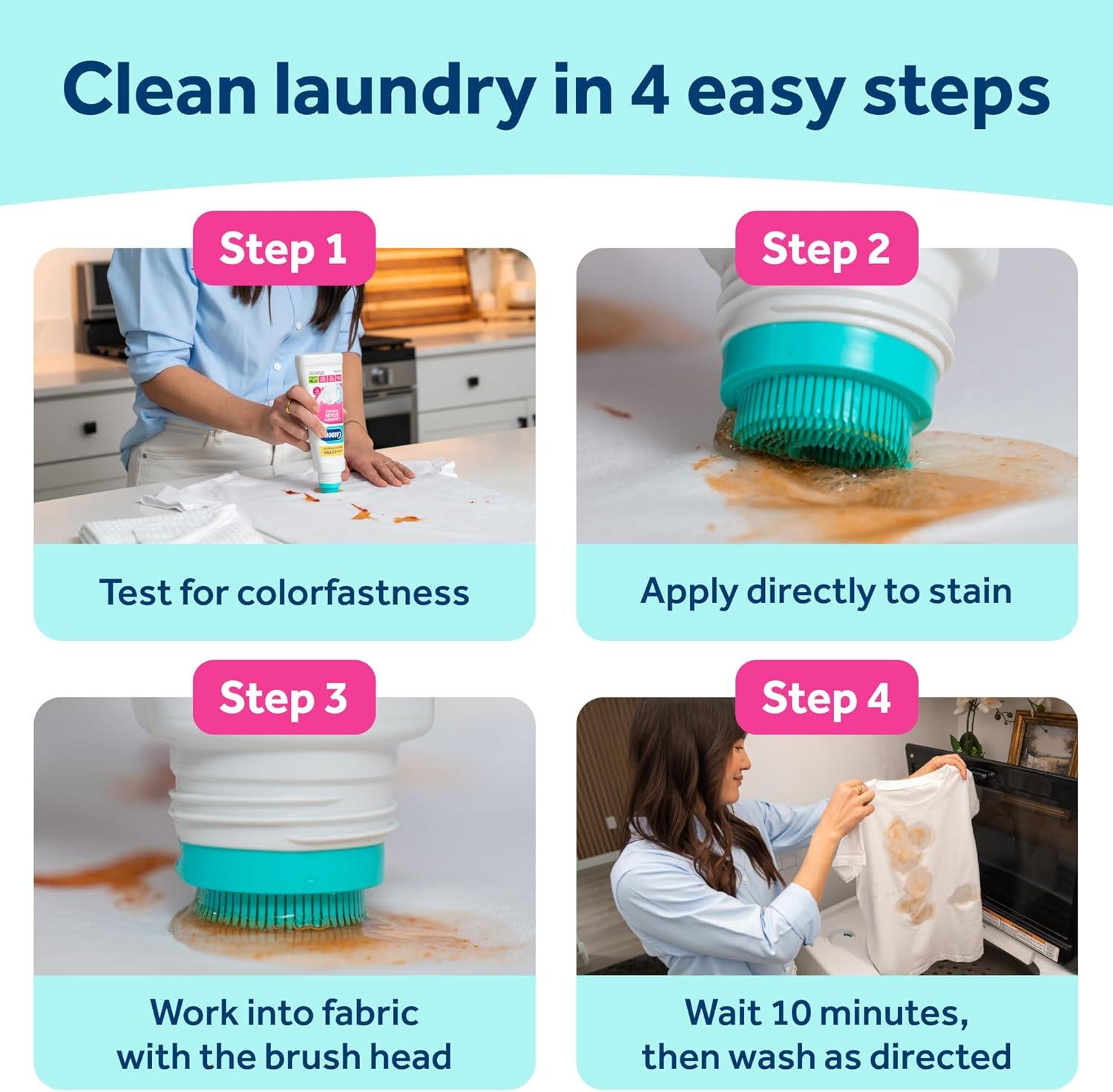 image:imageCarbona Laundry Stain Scrubber BioEnzyme Stain Remover Eliminates Fat Oil Blood Milk Fruit Ketchup Vegetables amp Baby Food Stains Save On Skin amp Washable Fabrics 3 Pack84 Fl Oz Pack of 1