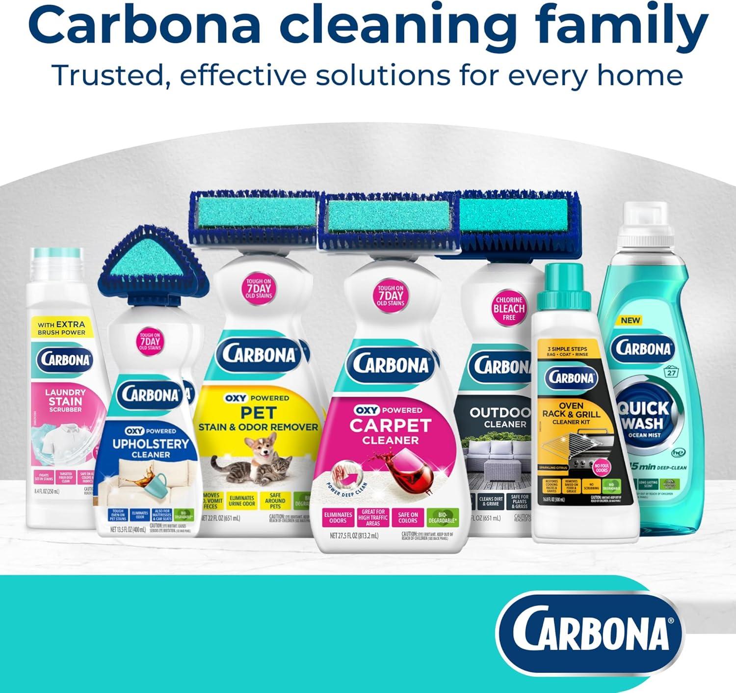 image:imageCarbona Laundry Stain Scrubber BioEnzyme Stain Remover Eliminates Fat Oil Blood Milk Fruit Ketchup Vegetables amp Baby Food Stains Save On Skin amp Washable Fabrics 3 Pack84 Fl Oz Pack of 1