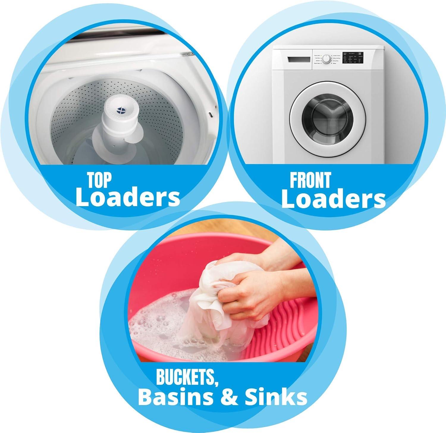 image:imageCarbona Oxy Powered Laundry Soaker with Active Foam Technology Powerful Stain Remover Chlorine Bleach Free Safe on Colors amp Whites 53 Oz 2 Pack