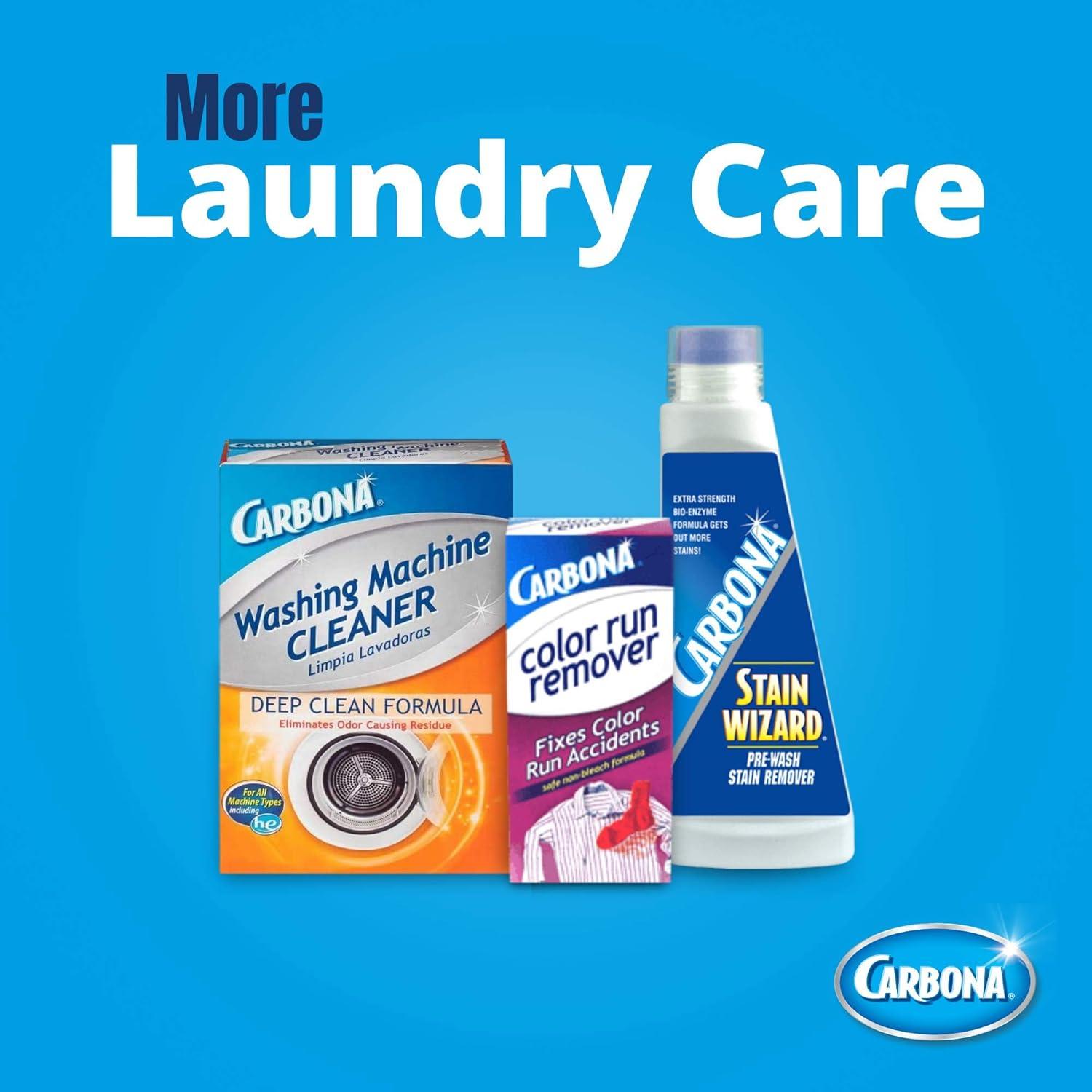 image:imageCarbona Washing Machine Cleaner Eliminates Odor amp Residue 3 Count 2 Pack176 Ounce Pack of 6