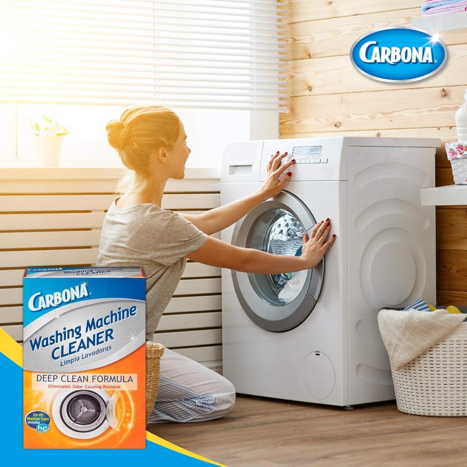 image:imageCarbona Washing Machine Cleaner Eliminates Odor amp Residue 3 Count 2 Pack176 Ounce Pack of 6