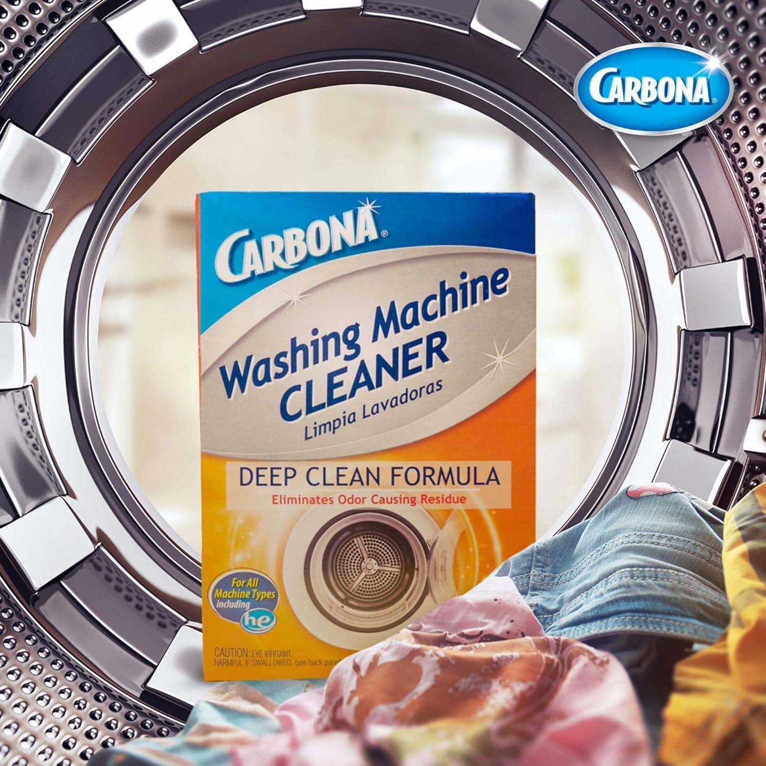 image:imageCarbona Washing Machine Cleaner Eliminates Odor amp Residue 3 Count 2 Pack176 Ounce Pack of 6