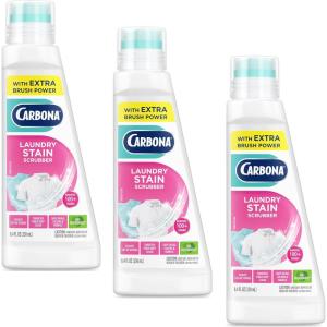image:imageCarbona Laundry Stain Scrubber  BioEnzyme Stain Remover  Eliminates Fat Oil Blood Milk Fruit Ketchup Vegetables amp Baby Food Stains  Save On Skin amp Washable Fabrics  3 Pack84 Fl Oz Pack of 3