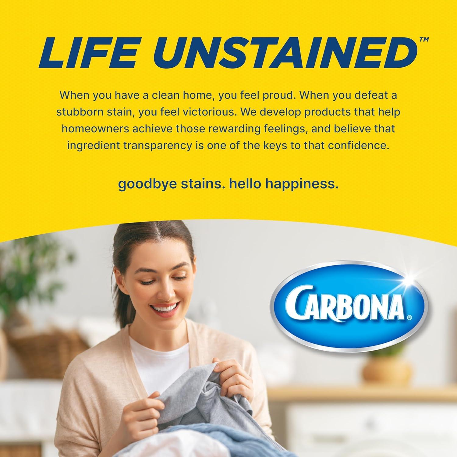image:imageCarbona 2in1 OxyPowered Carpet Cleaner 135 Fl Oz Spot Cleaner with Dual Sponge amp Bristle Applicator for Targeted Cleaning Fast Formula