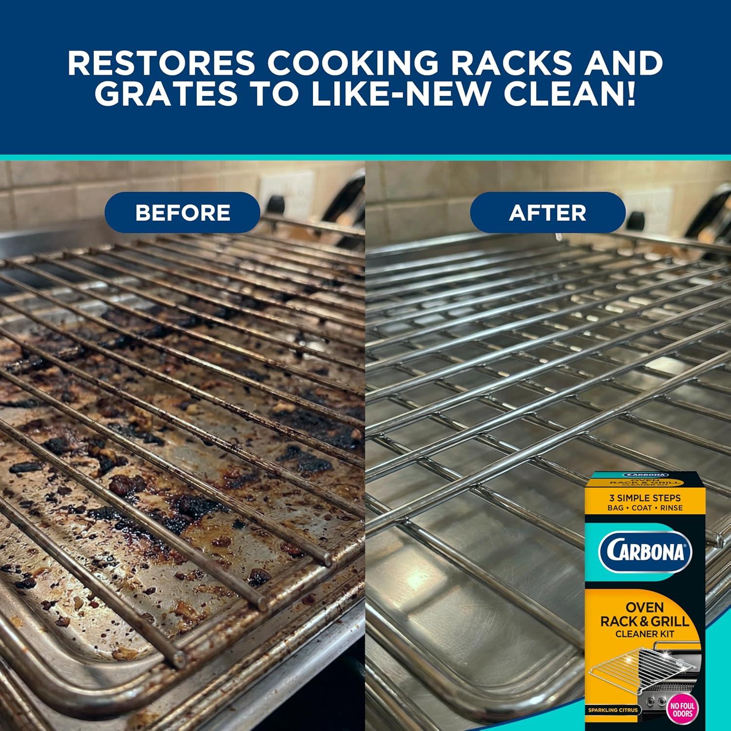 image:imageCarbona Oven Rack amp Grill Cleaner Eliminates Thick Grease amp BuildUp Griddle amp BBQ Cleaning Solution 168 Fl Oz 2 Pack168 Fl Oz Pack of 1