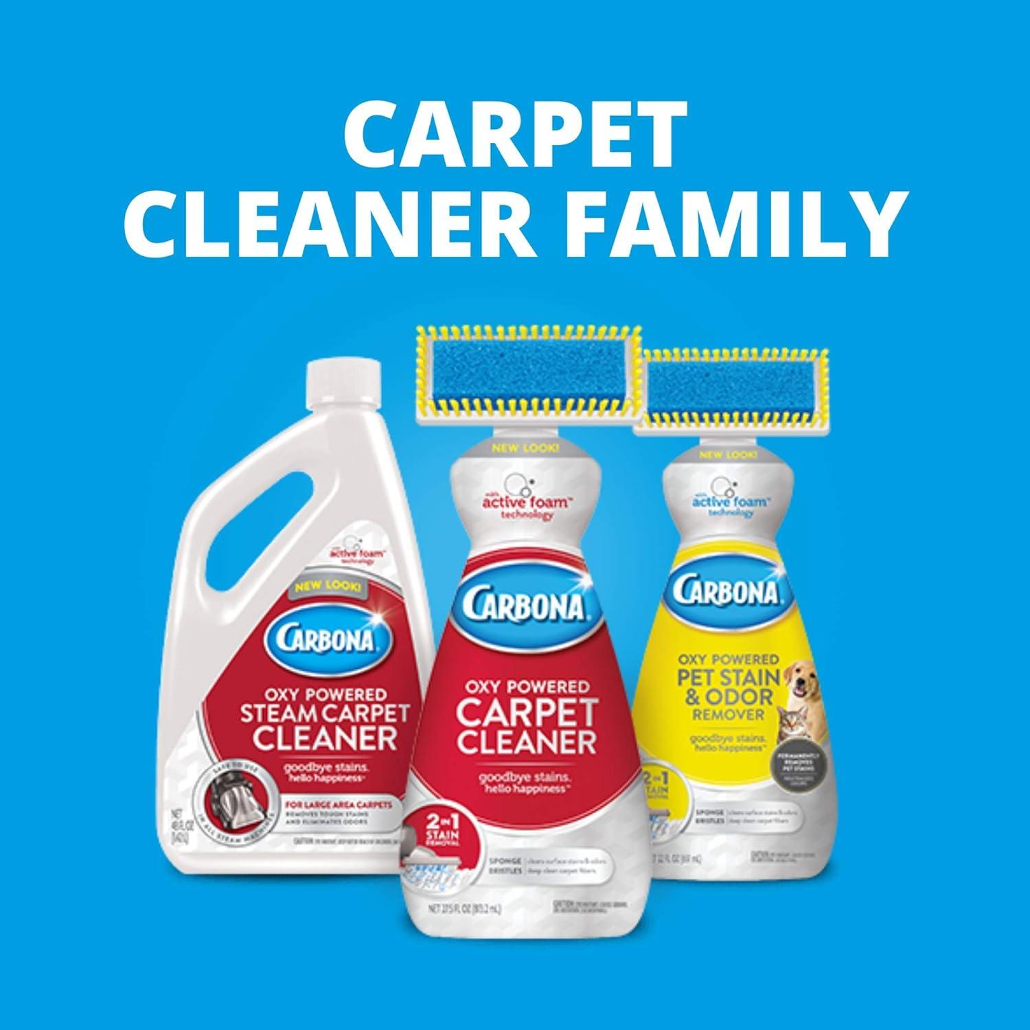 image:imageCarbona OxyPowered Steam Carpet Cleaner Professional Strength Deep Clean Solution Stain amp Odor Fighting Solution 2 Pack 96 Fl OZ