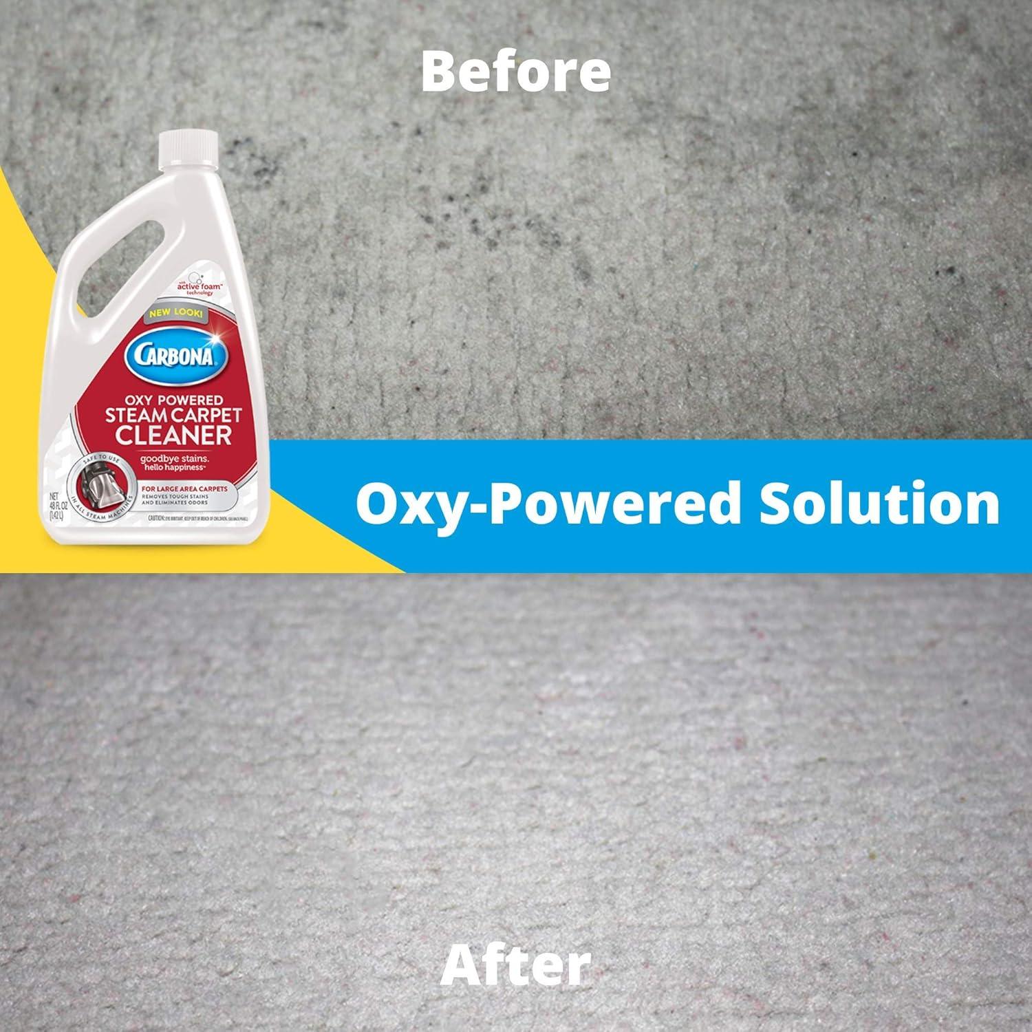 image:imageCarbona OxyPowered Steam Carpet Cleaner Professional Strength Deep Clean Solution Stain amp Odor Fighting Solution 2 Pack 96 Fl OZ