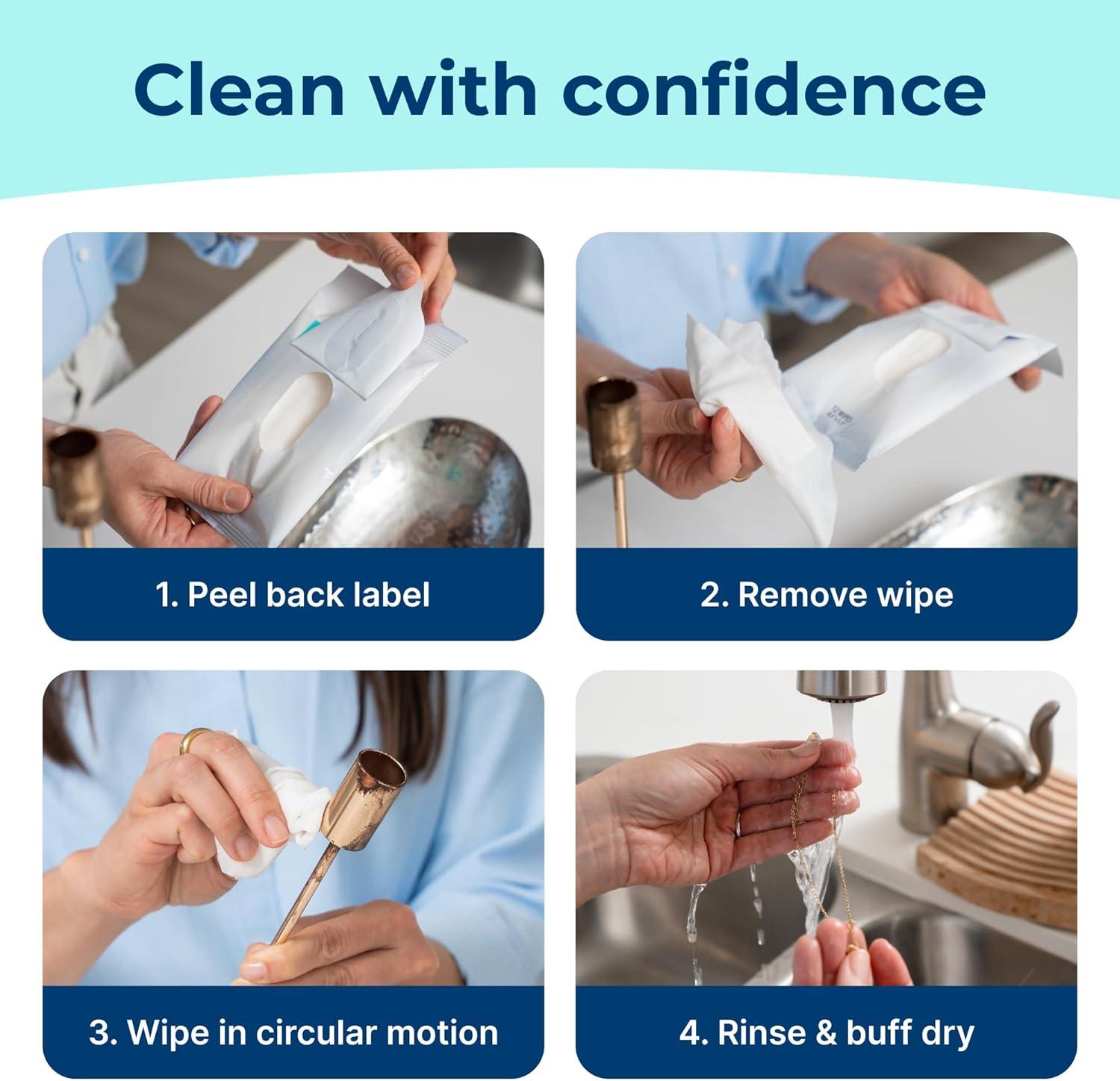 image:imageCarbona Silver Wipes Metal Cleaner amp Polish 12 Wipes 2 Pack1 Pack