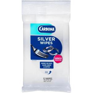 image:imageCarbona Silver Wipes  Metal Cleaner amp Polish  12 Wipes 2 Pack1 Pack